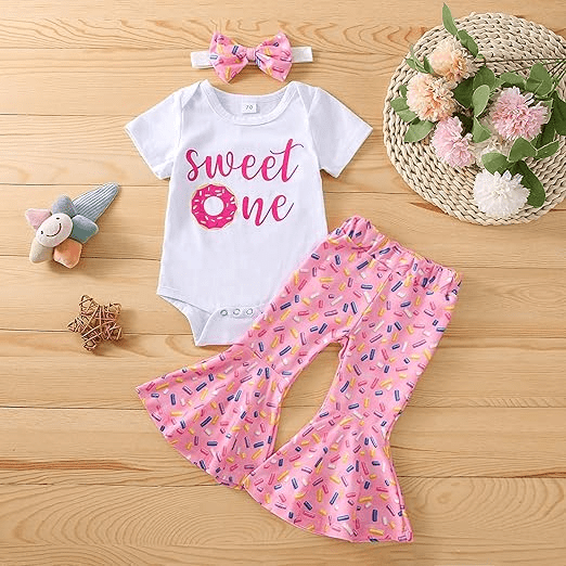 Esiz™ Newborn Girls' Pink Striped Dress - Esiz™