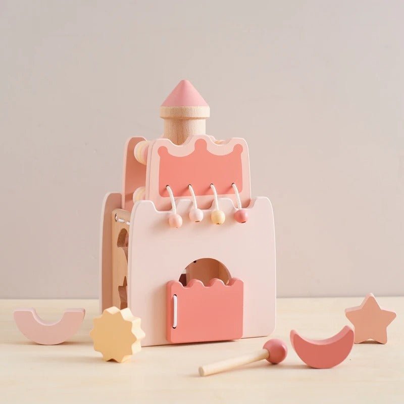 Esiz™ Kids Puzzle Game - Wooden Castle - Pink House - Esiz™