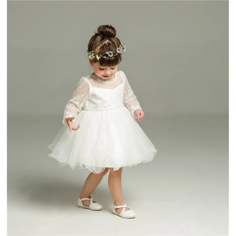 Esiz™ Long Sleeve Kids Wedding Dress - Esiz™